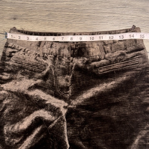 Italian rich colored brown velvet trousers by Kulson size 40 is a us size 8-10 - Picture 10 of 14